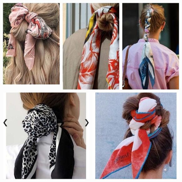 New "American Vintage" Elegant Baroque Carriage Ornate Silky Scarf - Picture 12 of 12